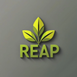 logo for branding company 'reap' with leaf icon 20250828 151442 0000